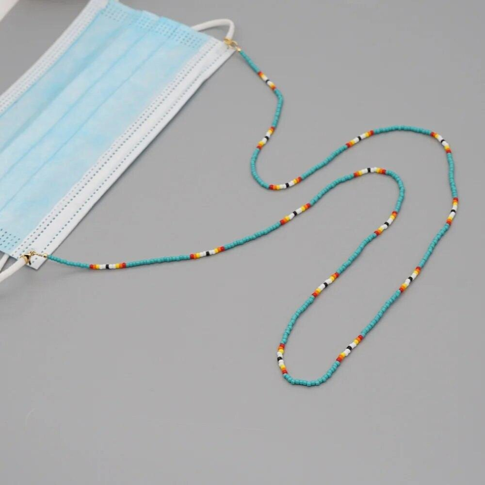 Multicoloured Go2boho Glasses Chain Sunglasses Jewelry Eyeglasses Strap Seed Beaded Chains Bohemian Colorful Necklaces Masking Lanyard