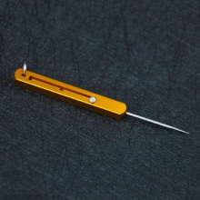 Food-grade multi-function titanium alloy one-piece toothpick three-speed adjustment fruit fork for outdoor camping-Keychain