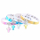 punk laser leather collar cross pendant reflective leather collar 3