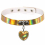 punk laser leather collar love pendant reflective leather collar 6