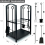 Firewood 2 Tier Rack Log Holder Wood Storage with Hooks 4 Tools Black 3