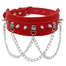 Harajuku rock street shooting sexy fun bondage pu leather collar love necklace neckband collarbone chain role-playing street