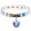 punk laser leather collar love pendant reflective leather collar 5