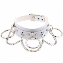PU leather chain Necklace Punk O-ring chain collar sexy collar neck Choker necklace