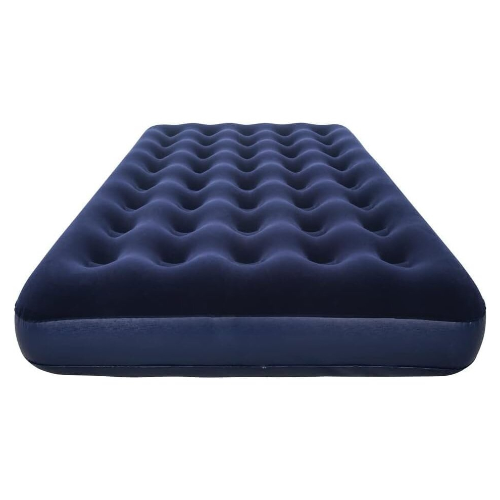 Summerlee Air Bed Double Size Luxury Flocked Waterproof Indoor Outdoor Rapid Inflate Deflate Airbed Mattress with Comfortable Soft Sleeping Surface