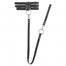 Punk Gothic Choker Necklaces Sexy Rivet Metal Slave Leather Collar Traction Rope Chain Bondage Belts Necklace Jewelry for Couple