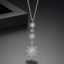 Delicate Wedding Jewelry Micro Paved Shining CZ Pendant Girl Party Accessories
