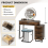 Costway Dressing Table Vanity Set Makeup with Stool LED Light & 3-Drawer Chest 2