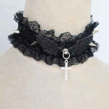Gothic Traction Rope PU Leather Sexy Cat Collar Choker Necklace Bell Pendant Harajuku Women Accessories Jewelry