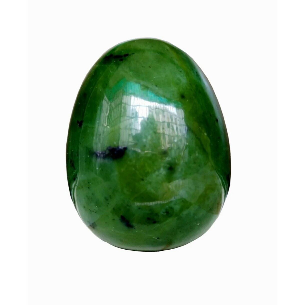 Multicoloured Yoni Egg,Natural Nephrite Serpentine Eggs Polished Chlorophane Massage Chakra Healing Reiki Stone Egg,35X50mm