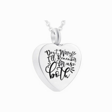 Heart-Shaped Cremation Jewelry, Aluminum Urn, Stainless Steel Ashes Memorial To Commemorate The Death Of Loved Ones/Pets