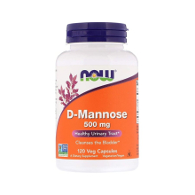 Now Supplements, D-Mannose 500 Mg, Non-Gmo Project Verified, Healthy Urinary Tract, Dietary Supplement, 120 Veg Capsules