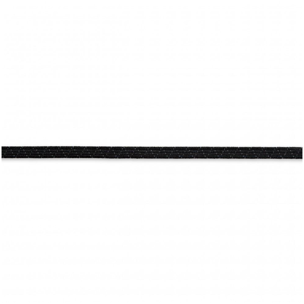 Prym 7mm Super Supple Highly Elastic Tape Black - per metre