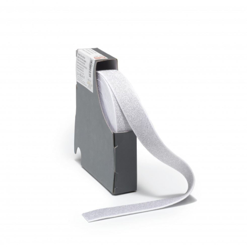 Prym Prym 25mm Sparkle Metallic Lurex Elastic White Silver - per metre