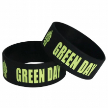 1PC Hot GREEN Silicone Bracelets & Bangles Wide Silicone Wristband for Music Fans Concert Gift SH070