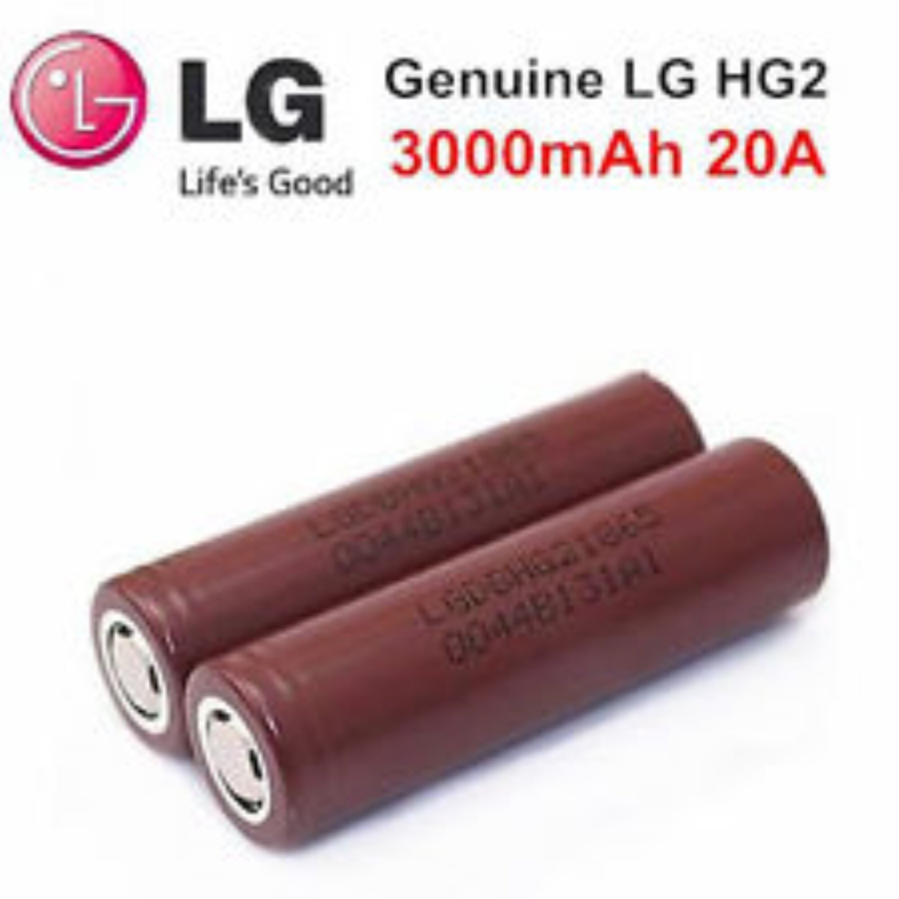 1 x LG HG2 18650 3000mAh battery in Pure Power Battery Case