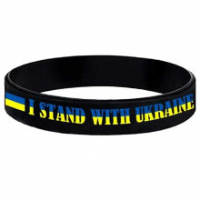 1 Pcs Soccer Ukraine National Flag Wristband Football Sport Elastic Silicone Bracelets&Bangles