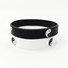 1PC Tai Chi Silicone Wristband Sports Rubber Silicone Bracelets&Bangles Jewelry SH317