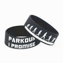 1PC Hot Parkour I Promise Silicone Wristband Wide Sports Bracelets&Bangles for Sport Adult Size SH198