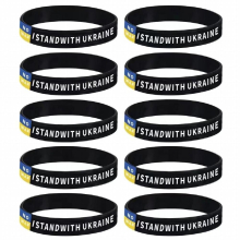 1 Pcs Soccer Ukraine National Flag Wristband Football Sport Elastic Silicone Bracelets&Bangles