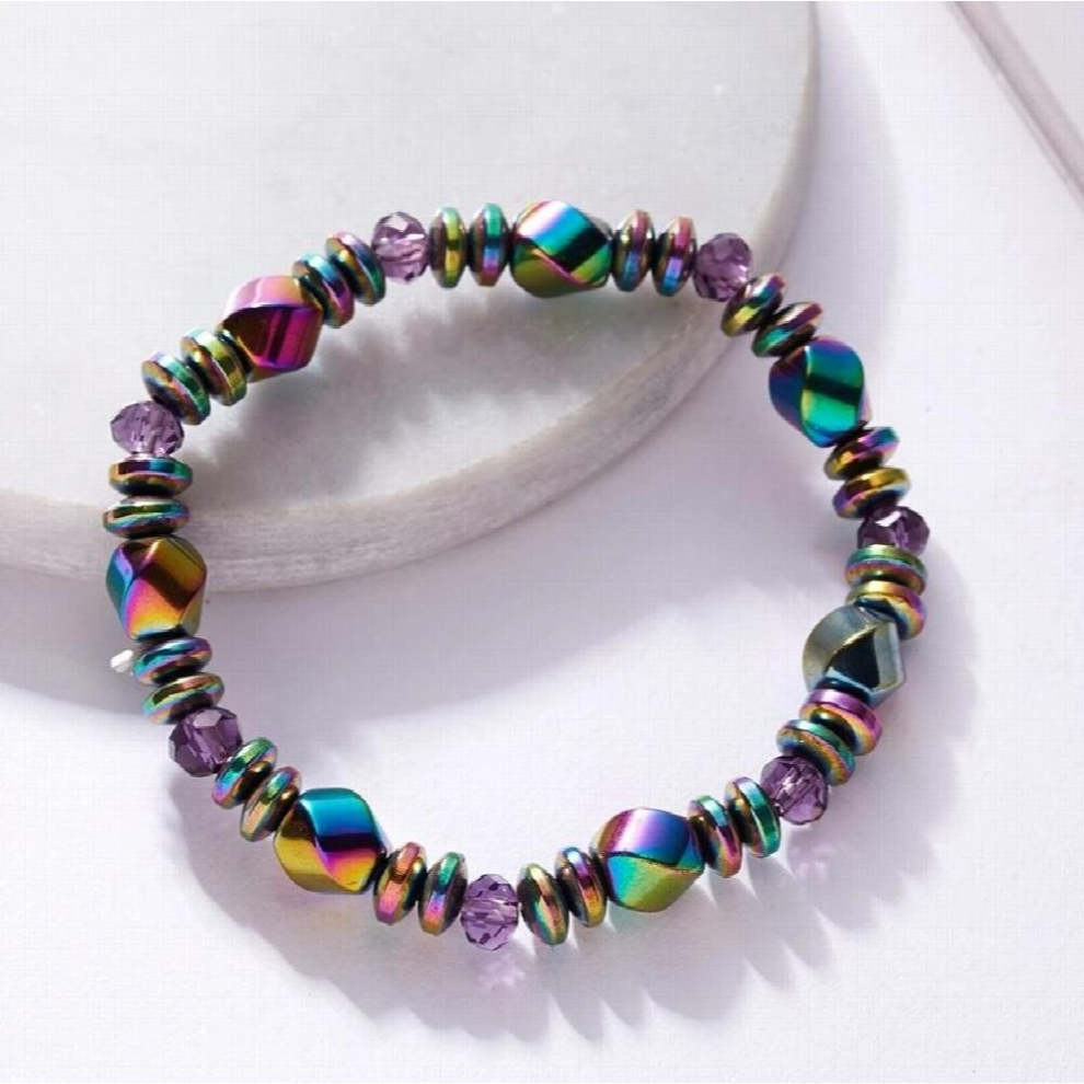 Multicoloured 1Pcs Magnetic Weight Loss Effective Bracelet Colorful Gallstone Slimming Stimulating Acupoints Therapy Arthritis Pain Relief
