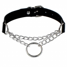 Gothic Necklace Punk Rock Cosplay Harajuku Sexy Leather Heart Round Spike Collar Choker Necklace Body Accessories Ball