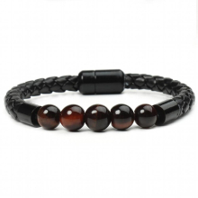 Tigers Eye Magnetic Buckle Fashionable and Fine Workmanship Suitable for Weddings Dating Parties,