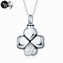 Cremation Urns Ashes Keepsake Clover Stone Pet Urn Ashes Necklaces Pendants Urns Perfume bottle Memorial Ashes Keepsake Urn