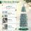Casart 5FT Pre-Lit Christmas Tree Hinged Pencil Xmas Tree W/ 190 LED Lights 8