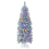 Casart 5FT Pre-Lit Christmas Tree Hinged Pencil Xmas Tree W/ 190 LED Lights 1