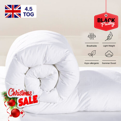 Hotel Quality Duvet 4.5 Summer Tog Feel Like Down Ultra Soft Light