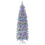 Casart 6FT Pre-Lit Christmas Tree Hinged Pencil Xmas Tree W/ 250 LED Lights 1