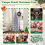 Casart 6FT Pre-Lit Christmas Tree Hinged Pencil Xmas Tree W/ 250 LED Lights 4
