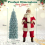 Casart 6FT Pre-Lit Christmas Tree Hinged Pencil Xmas Tree W/ 250 LED Lights 2