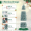 Casart 6FT Pre-Lit Christmas Tree Hinged Pencil Xmas Tree W/ 250 LED Lights 8
