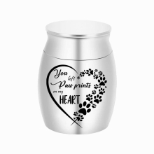 Cremation Urn for Ashes Gone Dog Paw Print Small Urn for Pet Ashes Mini Urn Ashes Holder Keepsake Urn for Ashes Decorative Urn