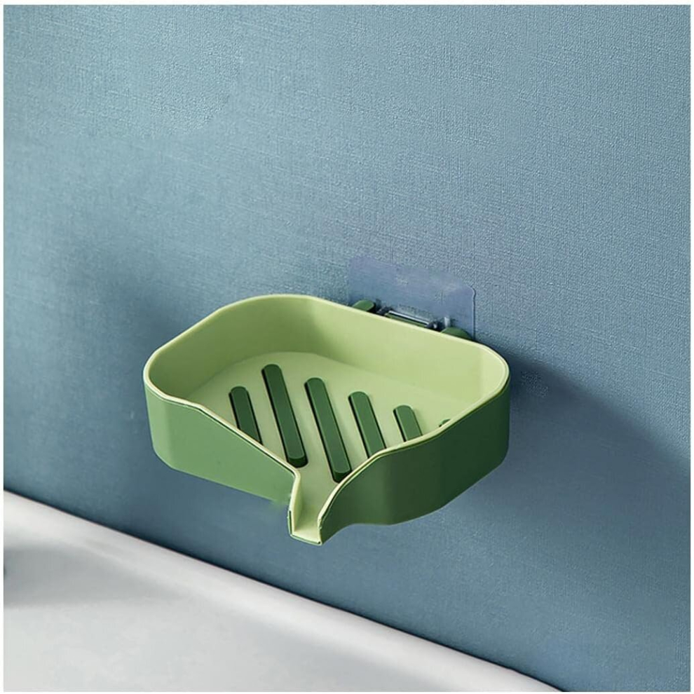 Bar Soap Dish Holder Double Layer Soap Holder Soap Box Wall Mounted Bathroom Drain Soap Dish Holder for Bathroom Kitchen Sink Soap-image-OPC-PCW22ZQ-NEW