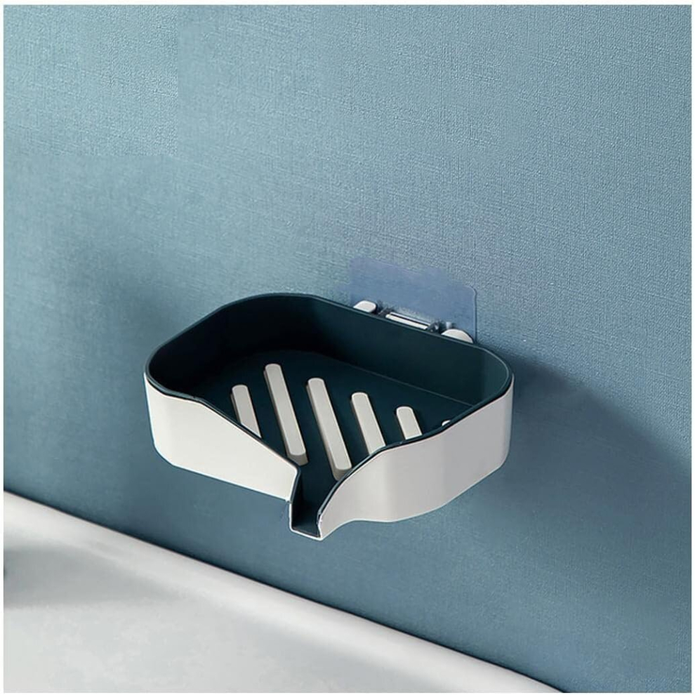 Bar Soap Dish Holder Double Layer Soap Holder Soap Box Wall Mounted Bathroom Drain Soap Dish Holder for Bathroom Kitchen Sink Soap-image-OPC-PCW255H-NEW