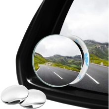 Pack 50mm Rotatable Car Blind Spot Mirror Frameless Round 360¡ãRotate HD Glass Self-Adhesive Convex Rear View Car Side Exterior Blind Spot Mirror