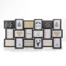(18 Pictures - Black) Hampton&Stewart Multi Collage Picture Frame