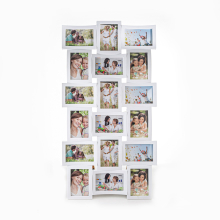 (18 Pictures Curved - White) Hampton&Stewart Multi Collage Picture Frame