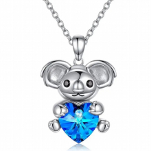 High Personality Crystal Koala Heart Pendant Is Perfect As A Beautifully Birthday Gift for Your Daughter