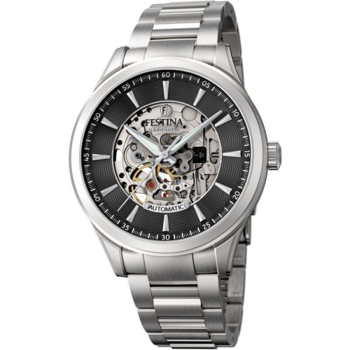 Festina Festina F20536/4 Silver Automatic Skeleton Men's Watch