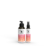 (Summer Fruits) HugglePets Bubbly Tails Dog Shampoo and Deodorising Cologne Spray Set