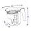 Alpina 9PC Plastic Measuring Jug Set Stackable Measuring Cups Spoons Utensil 11