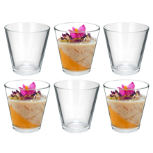 Glass Tumblers Short Drinking Glasses 6 Drinks Water Juice Dessert