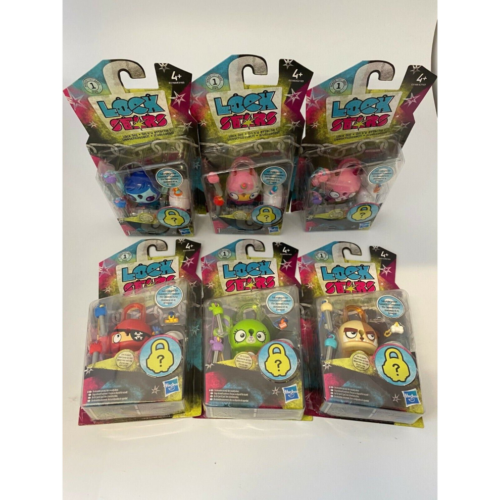 Hasbro Lock Stars Series 1,2 - 1 x Random Selection, 48 Characters to Collect