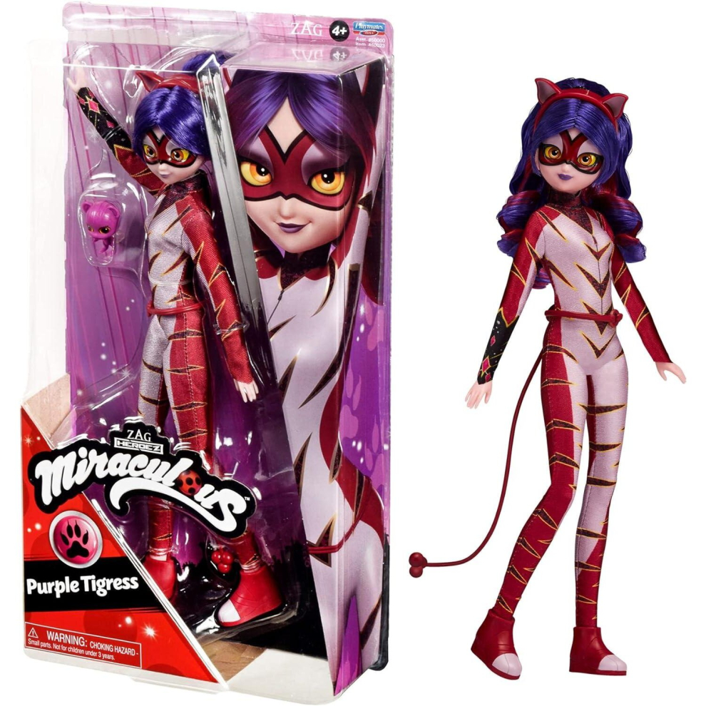 Miraculous Ladybug And Cat Noir 26cm PURPLE TIGRESS Fashion Doll