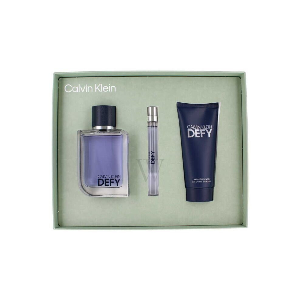 Calvin Klein Men's Defy 3pc Gift Set Fragrances