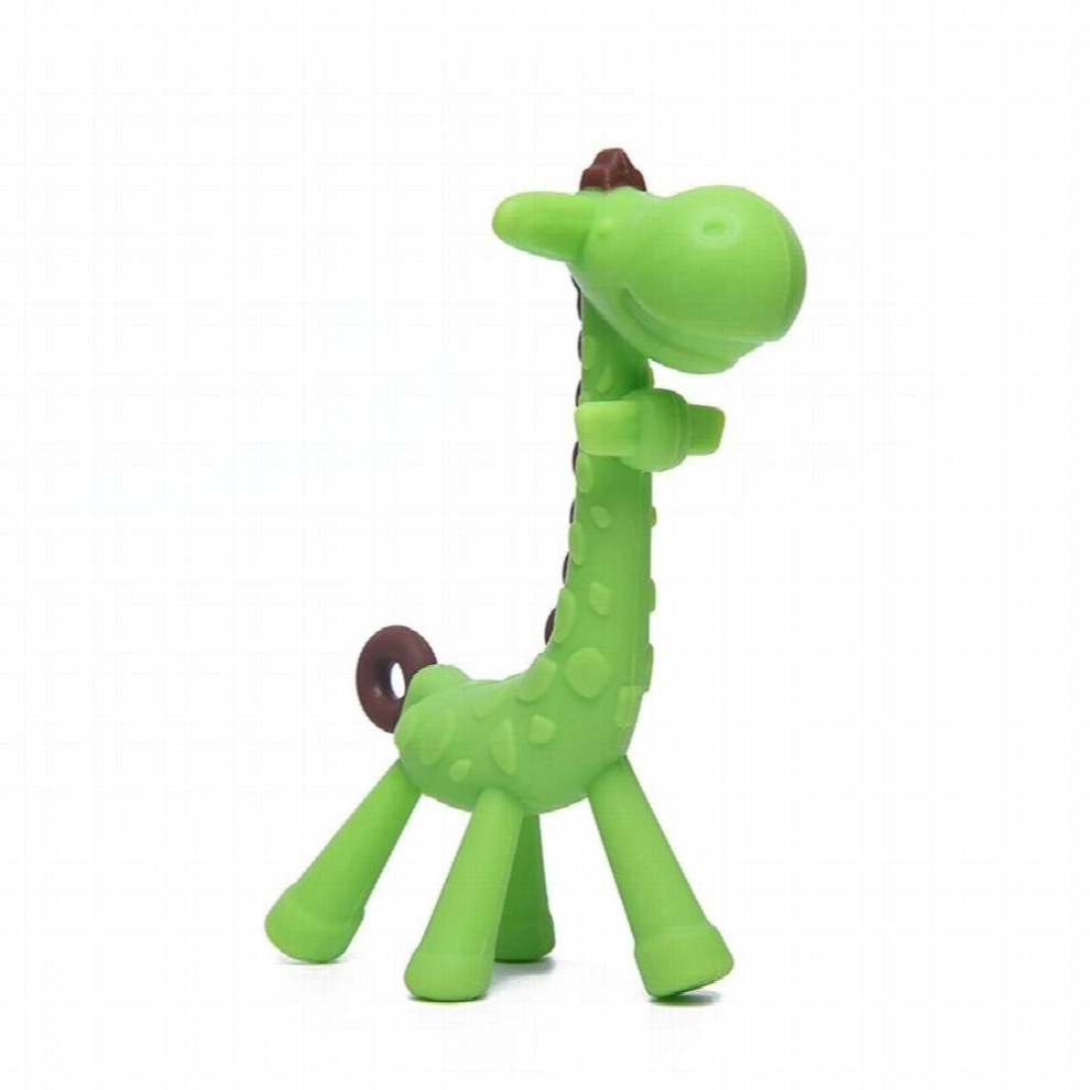 Baby Teether Giraffe Bpa Food Silicone Teether For Teeth Baby Teething Toys Silicone Beads Jewelry Pendant Necklace Multicoloured
